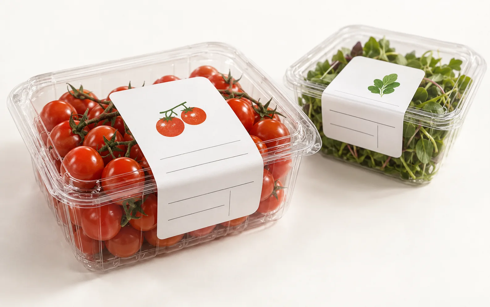 Иллюстрация применения: термоэтикетки для свежих продуктов